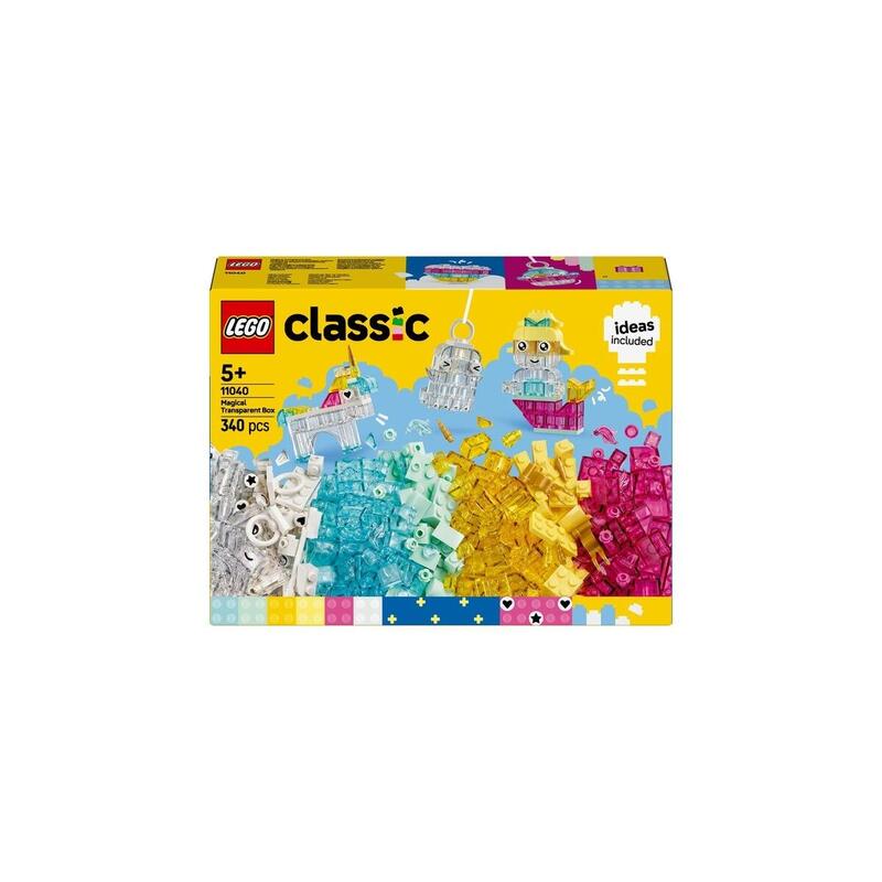 Lego 11040 Classic Caja Mágica Con Ladrillos Transparentes, Juguete De Construcción 11040
