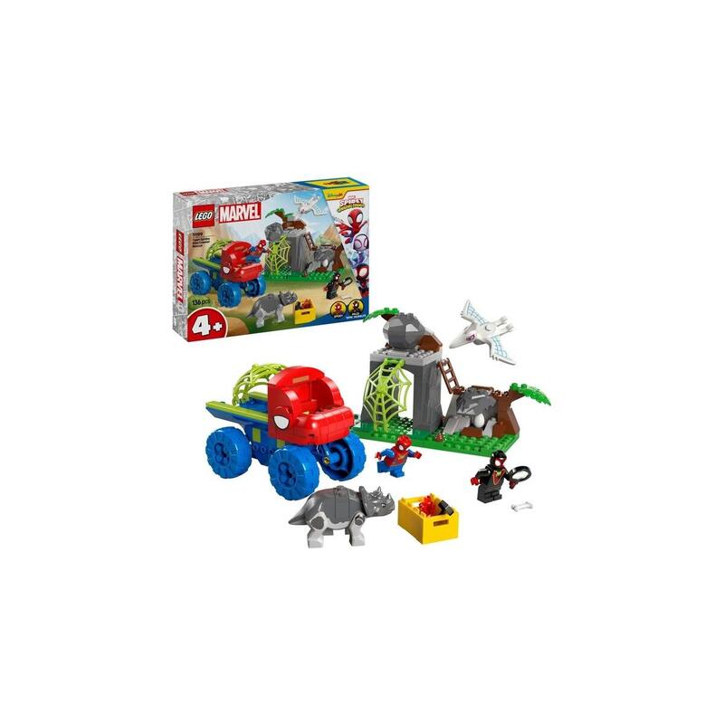 Lego 11199 Marvel Spidey Y Su Equipo De Súper Amigos Spidey En Una Misión De Rescate En El Camión De Dinosaurios, Juguete De Construcción 11199