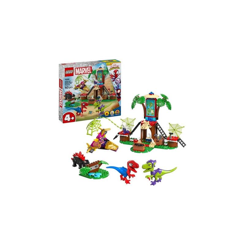 Lego 11200 Marvel Enfrentamiento De Spidey Y Sus Súper Amigos En La Casa Del Árbol: Spidey-Rex Vs. Gobby-Raptor, Juguete De Construcción 11200