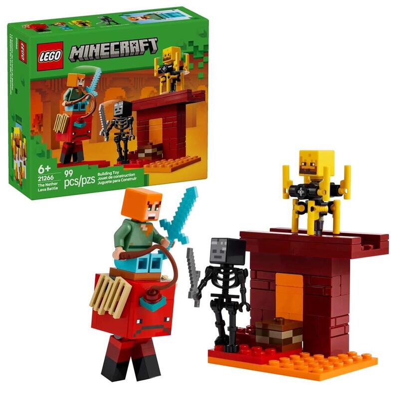 Lego 21266 Minecraft El Duelo De Lava En El Abisal, Juguete De Construcción 21266
