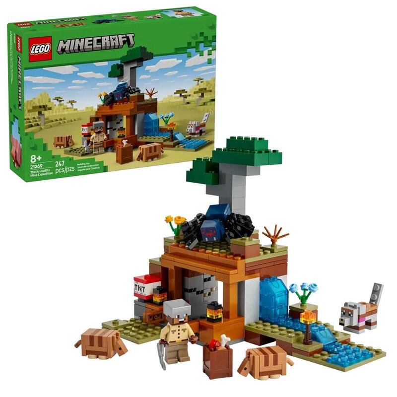 Lego 21269 Minecraft La Expedición A La Mina Armadillo, Juguete De Construcción 21269