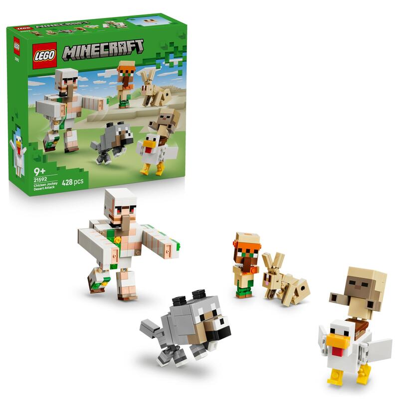 Lego 21592 Minecraft Angriff Des Hühnerreiters In Der Wüste 21592