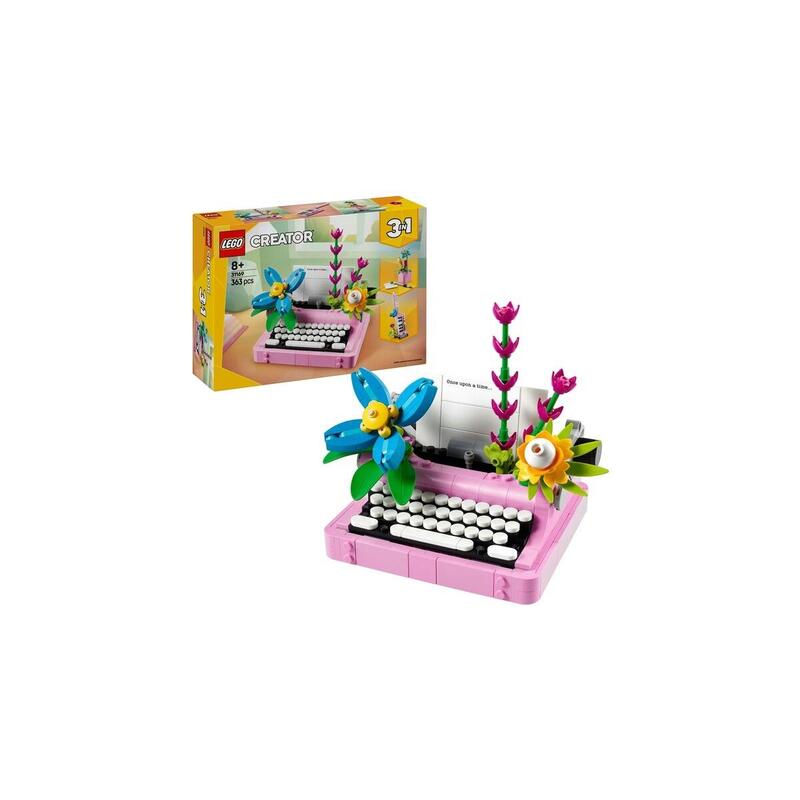 Lego 31169 Creator Máquina De Escribir 3 En 1 Con Flores 31169