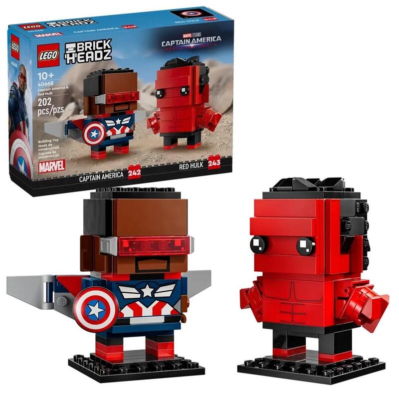 Lego 40668 Super Heroes - Figurki Kapitana Ameryki I Czerwonego Hulka