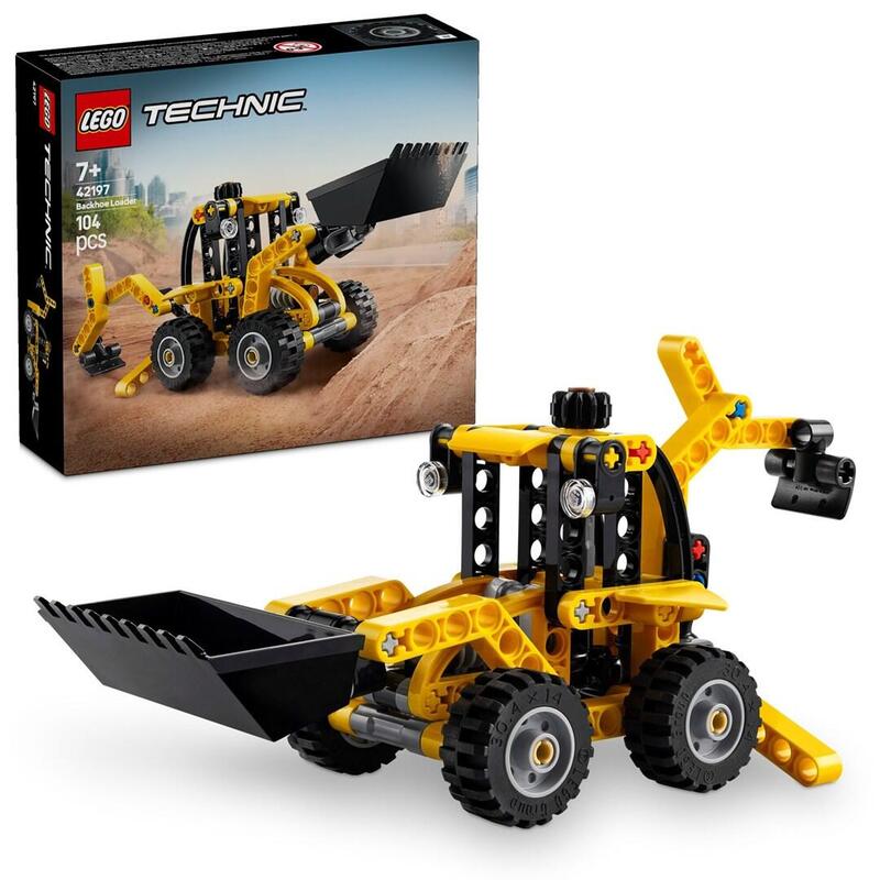 Lego 42197 Technic Retroexcavadora, Juguete De Construcción 42197