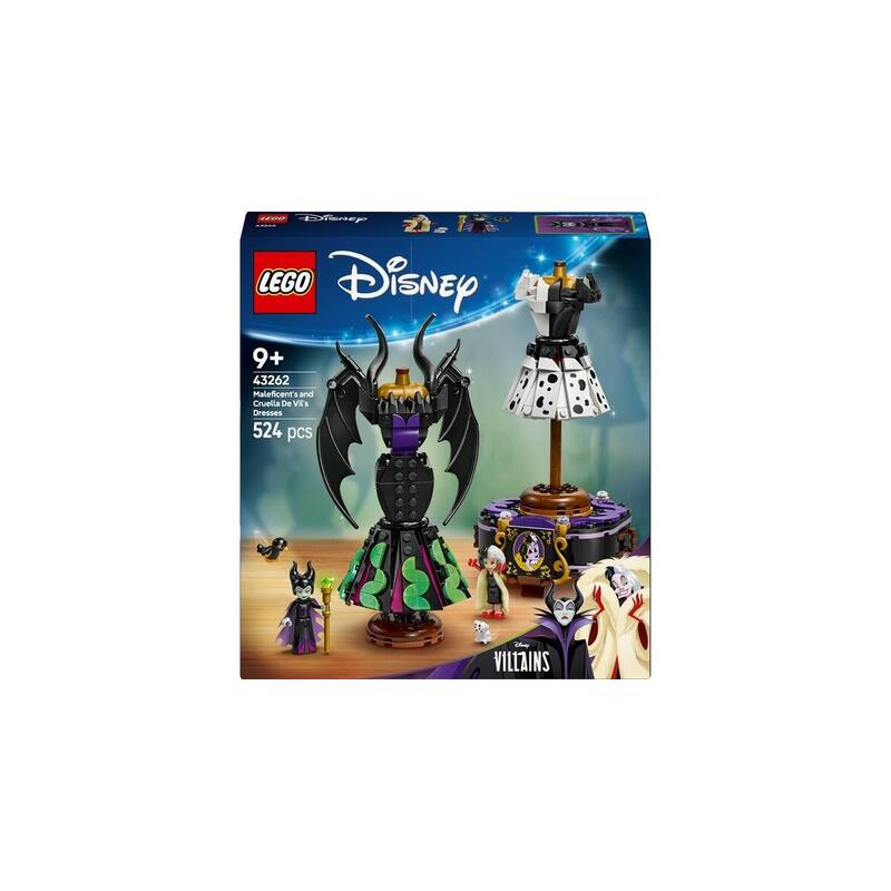 Lego 43262 Disney Classic Vestidos De Maléfica Y Cruella De Vil, Juguete De Construcción 43262
