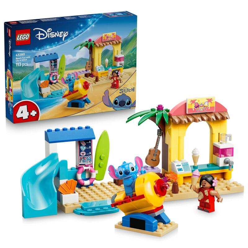 Lego 43280 Disney Classic Diversión En La Playa Con Lilo Y Stitch