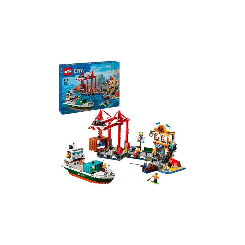 Lego 60422 City Puerto Con Buque De Carga, 60422