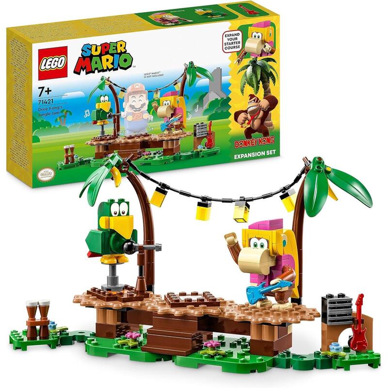 Lego 71421 Super Mario Set De Expansión: Jaleo En La Jungla Con Dixie Kong