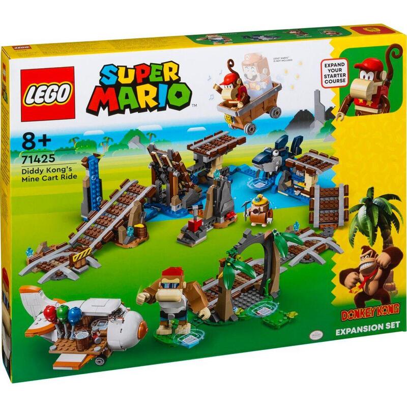 Lego 71425 Super Mario Diddy Kongs Lorenritt - Erweiterungsset, Juguete De Construcción 71425
