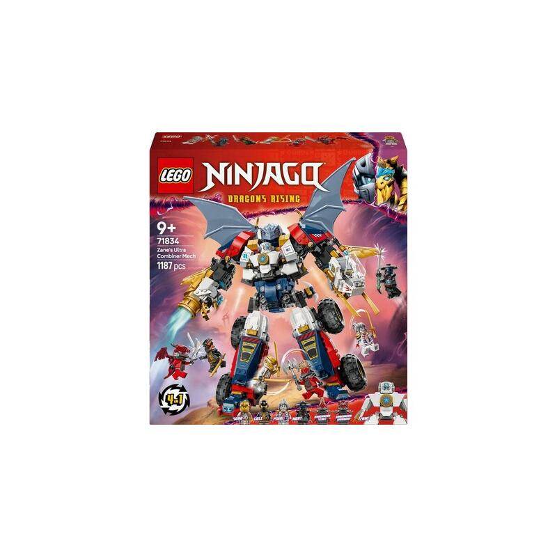 Lego 71834 Ninjago Juguete De Construcción Mecánico Ultracombinable De Zane 71834