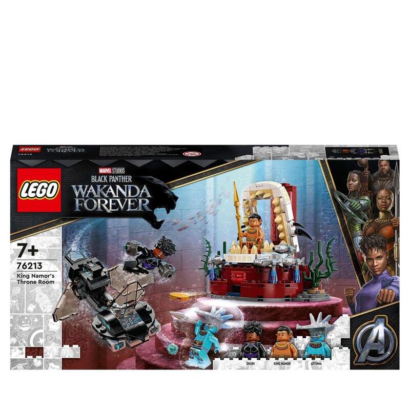 Lego 76213 Marvel Super Heroes König Namors Thronsaal, Konmruktionsspielzeug 76213