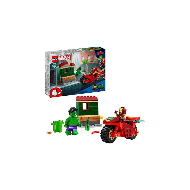Lego 76287 Marvel Super Heroes Iron Man Mit Bike Und Der Hulk