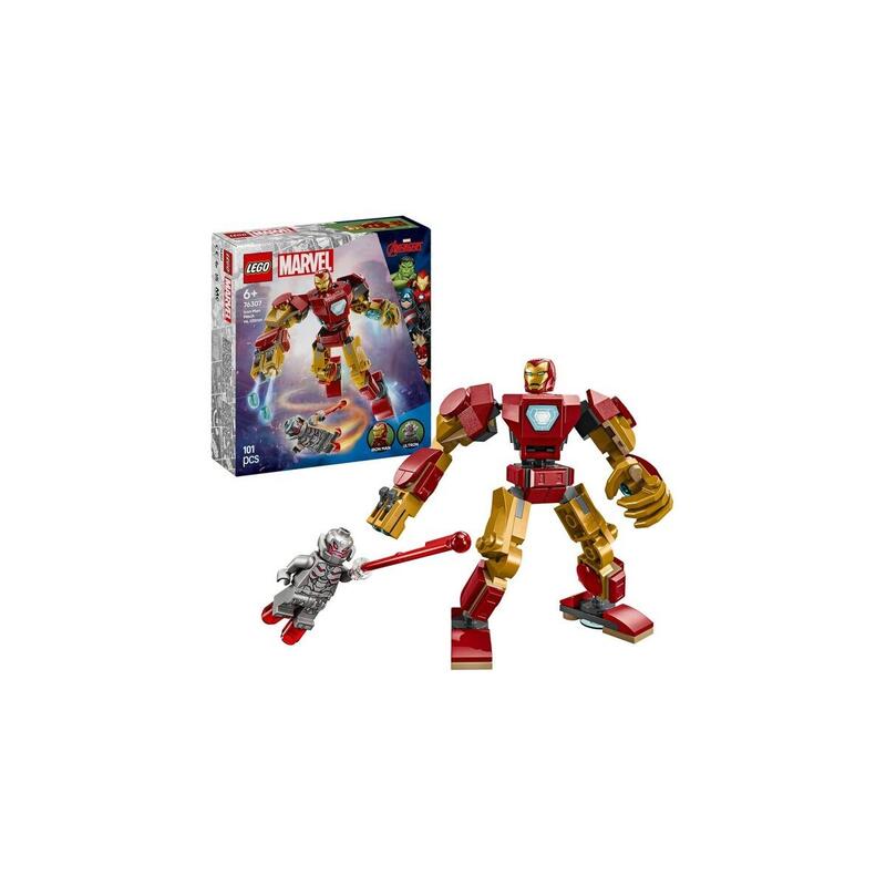 Lego 76307 Marvel Super Heroes Iron Man Mech Vs. Ultron, Juguete De Construcción 76307