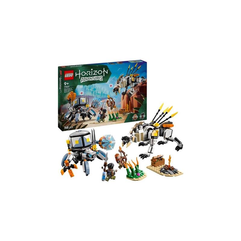 Lego 77037 Horizon Adventures Aloy Y Varl Vs. Panzerwanderer Y Sawtooth, Juguete De Construcción 77037