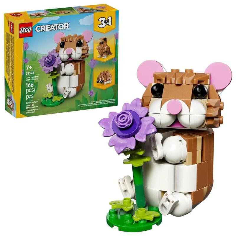 Lego Creator 3 En 1 31376 Lindo Hámster Con Una Flor