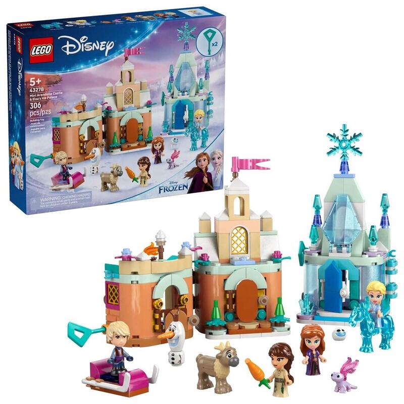 Lego Disney 43278 El Castillo En Miniatura De Arendelle Y El Palacio De Hielo De Elsa