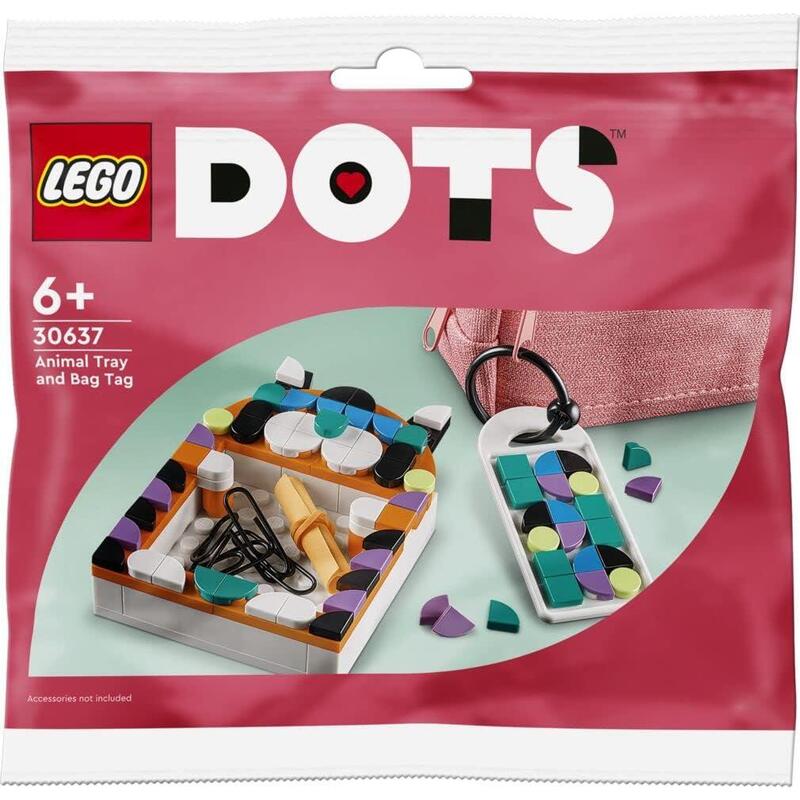 Lego® Dots 30637 Bandeja De Almacenamiento Para Animales Y Colgante De Bolsillo