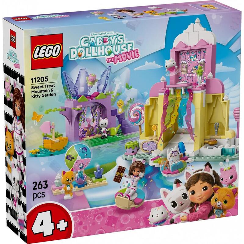 Lego GabbyS Dollhouse 11205 La Montaña De Los Dulces Y Jardín De Gatitos