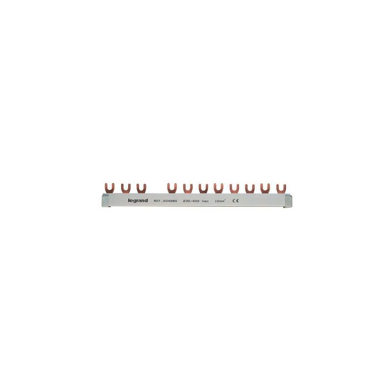 Legrand 004980 Gabelkammschiene 3-Polos 12te 10qmm