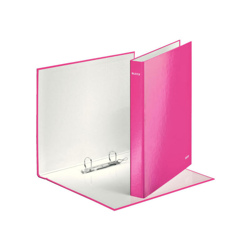 Leitz Carpeta Wow Anillas Mixtas 2x25 Mm A4+ Cartón Forrado Plastificado Fucsia