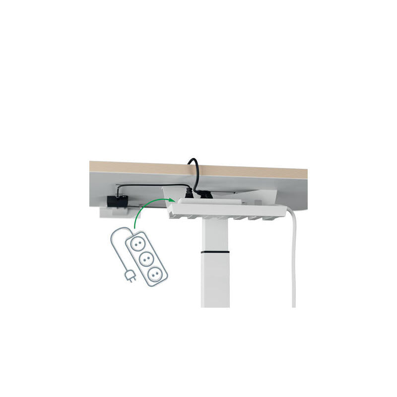 Leitz Ergo Sitz Stehtisch Höhenver. Klein Elektr. Blanco Aufstehereminder
