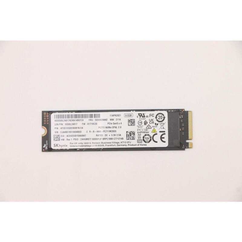Len  Lenovo 512gb Ssd Part No Sss0l24817 - New Pull