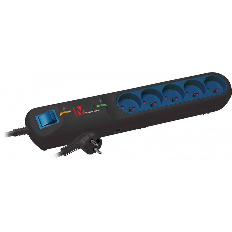 Lestar Multiprotector Lft-2001a, Surge Protector, 2.5m, Black