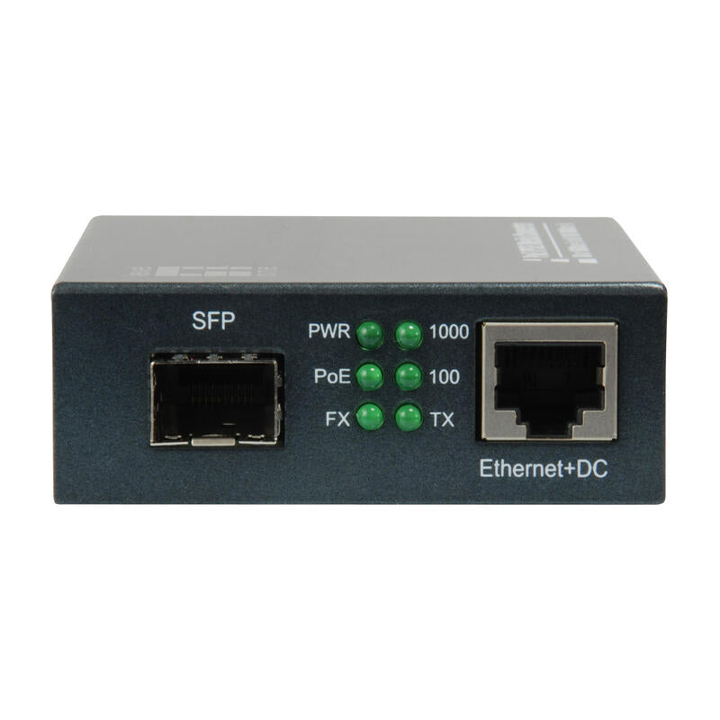 Levelone Gvt-2012 Convertidor De Medio 1000 Mbit/S Negro Rj45 A Sfp Gigabit