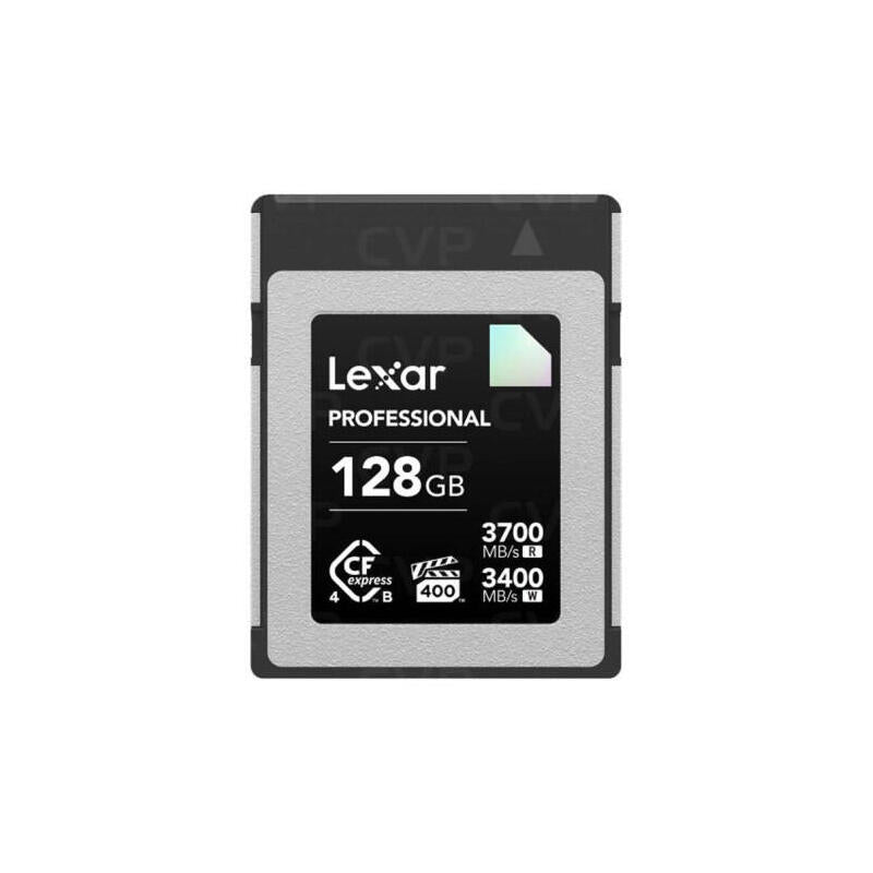 Lexar 128gb Professional Cfexpress 4.0 Type-B Card, Up To 3700mb/S Read 3400mb/S Write. Vpg 400