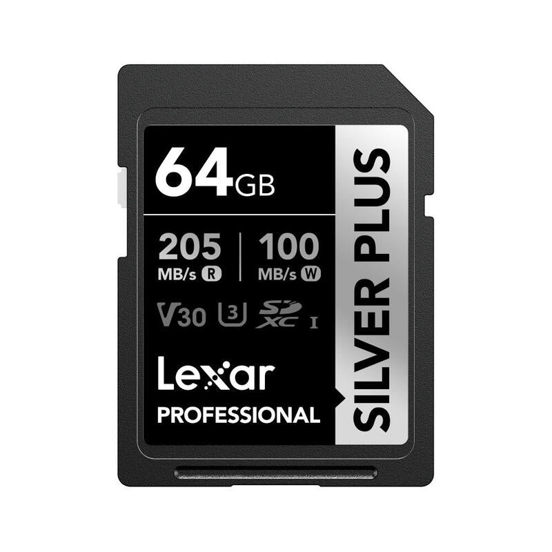Lexar Sdxc 64gb Professional Silver Plus Uhs-I U3 A2 4k V30