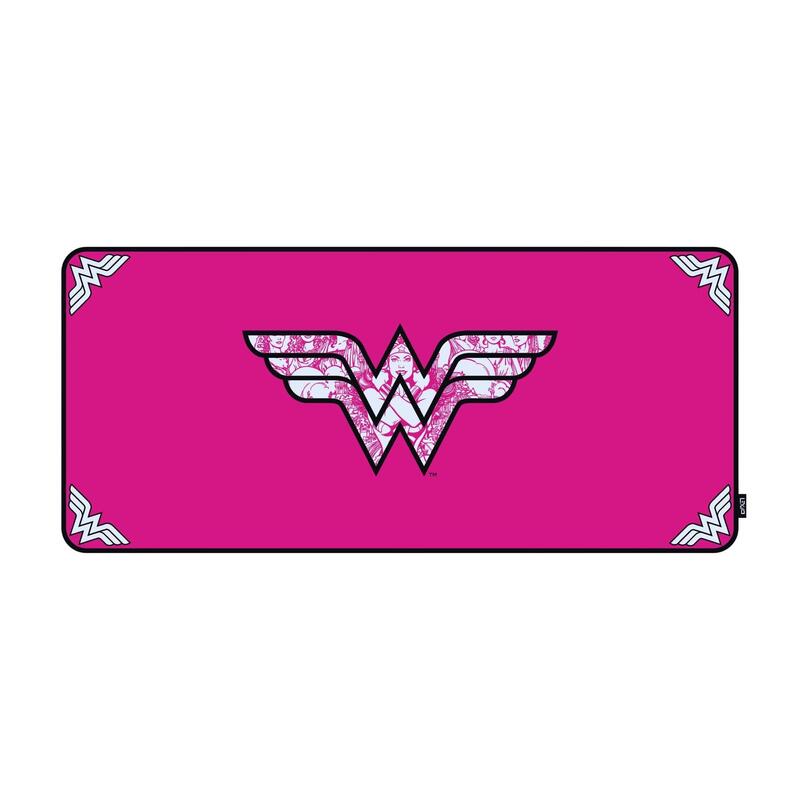 Lexip Wonder Woman Pink Edition Alfombrilla De Ratón (Neopreno, 90 X 40 Cm, Superficie Microtexturada)