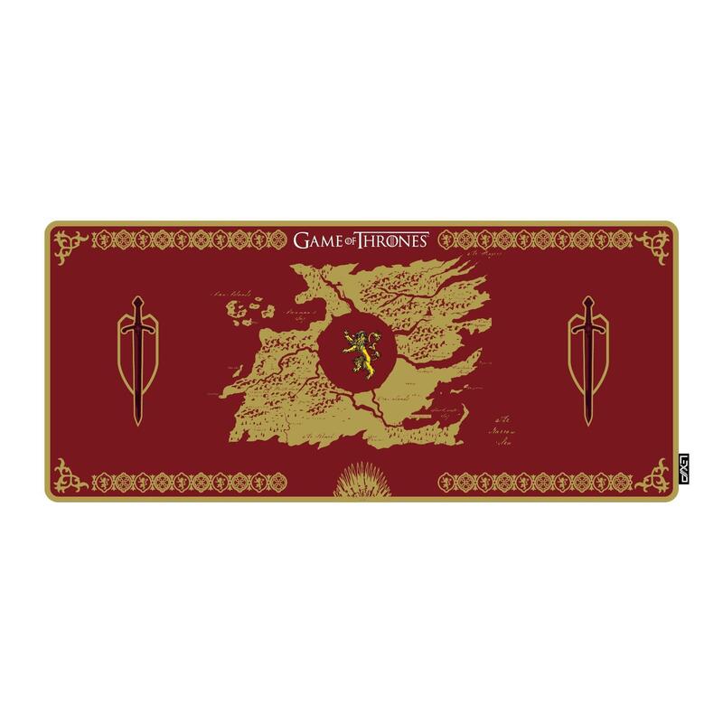 Lexip X Tsume Alfombrilla Para Ratón, Diseño De Lannister, Color Rojo