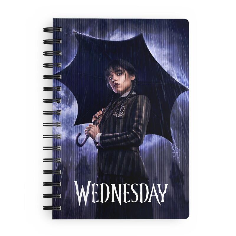 Libreta Efecto 3d Lluvia Wednesday