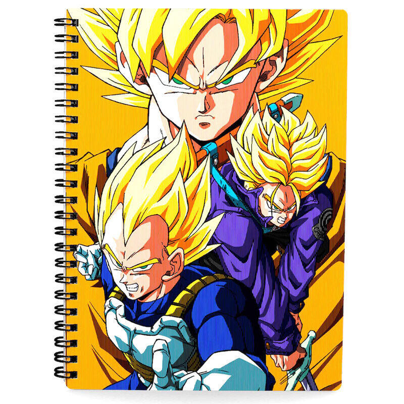 Libreta Efecto 3d Saiyans Dragon Ball Z