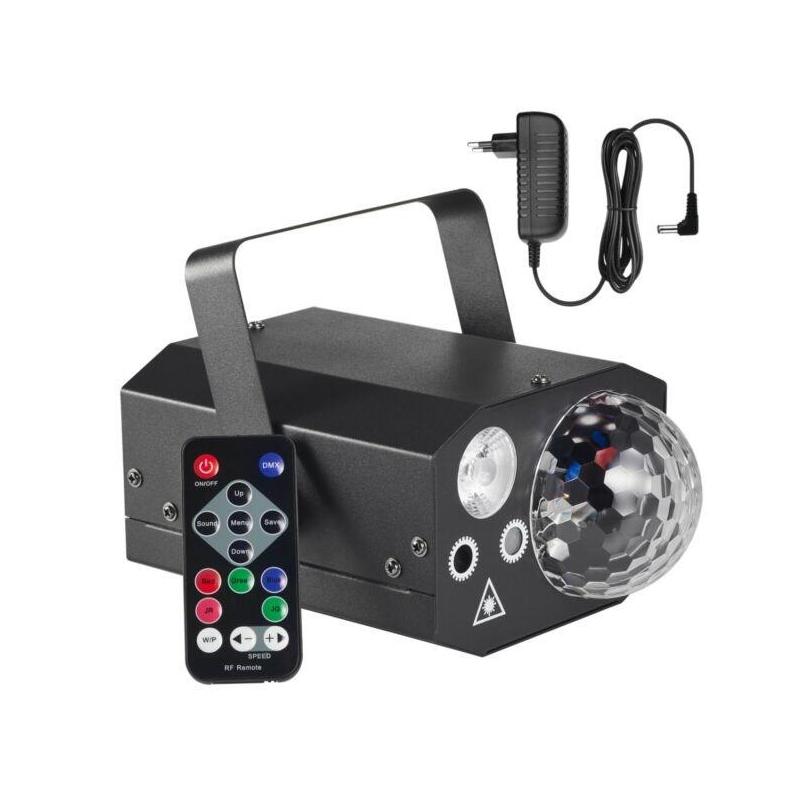Light4me Gig Set 1 - Set (Generador De Humo + Líquido Para Humo 1 L + Efecto Luminoso 4 En 1)