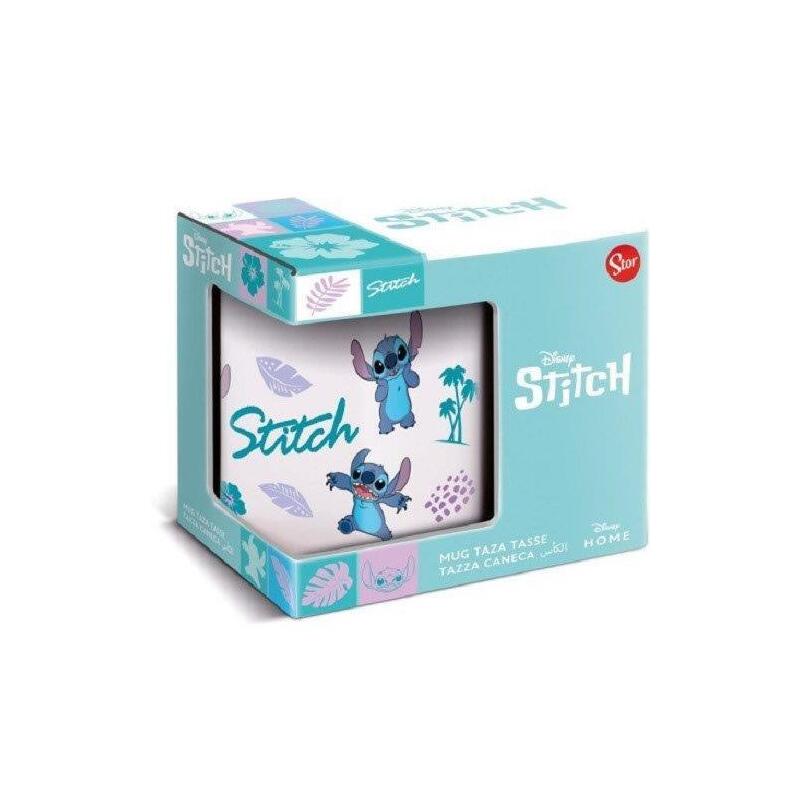 Lilo Y Stitch Taza Ceramica Hojas 325ml