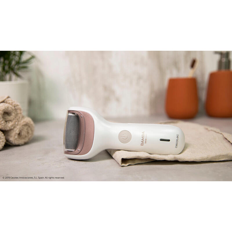 Limador Pedicura Electrico Cecotec Bamba Skincare 800mah/ 2 Rodillos/ Lavable/Inalambrico/Alambrico 04222