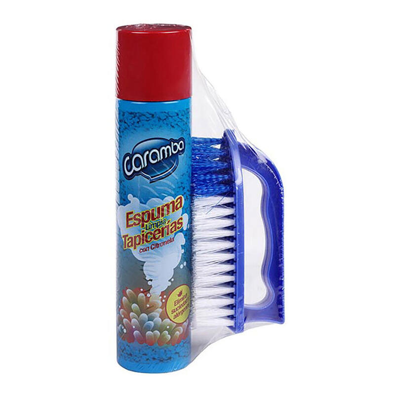 Limpiador De Tapicerias En Espuma 300ml + Cepillo Caramba