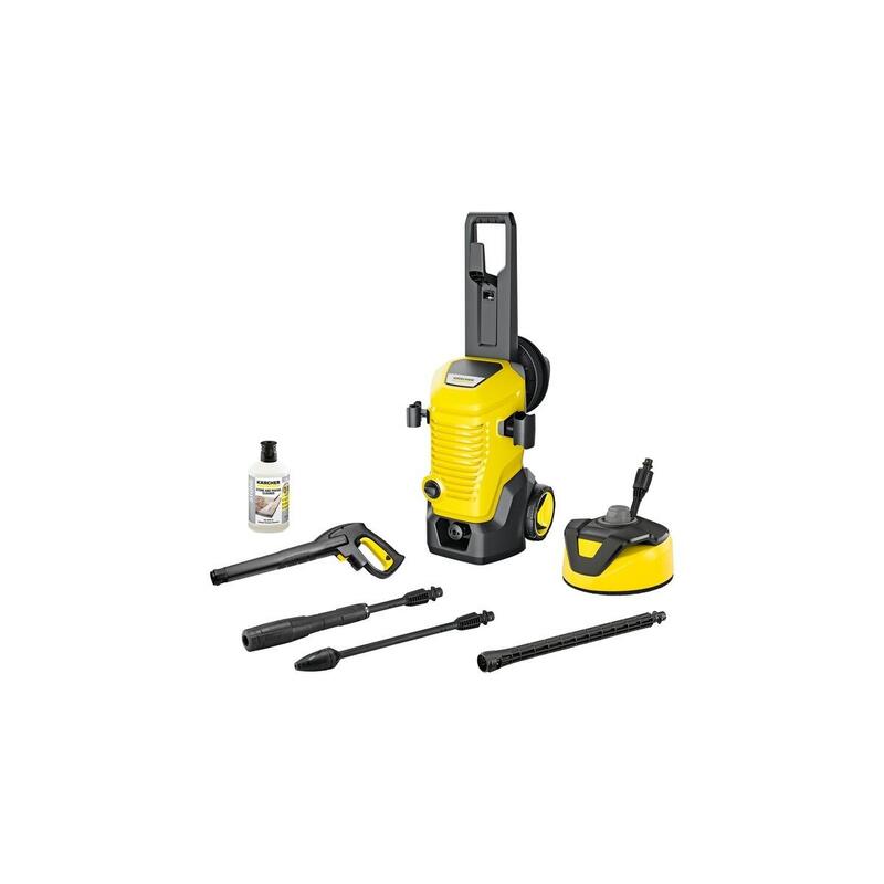 Limpiadora De Alta Presión Kärcher K 5 Wcm Premium Home Amarillo/Negro, Con Limpiador De Suciedad, Enrollador De Manguera Y Limpiador De Superficies 1.324-462.0
