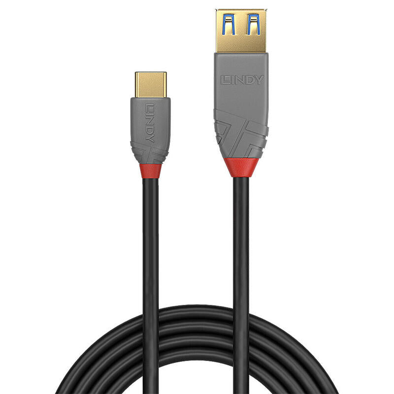 Lindy 36895 Cable Usb 0,15 M Usb 3.2 Gen 2 (3.1 Gen 2) Usb C Usb A Negro