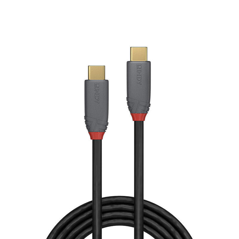 Lindy 36902 Cable Usb 1,5 M Usb C Negro, Gris