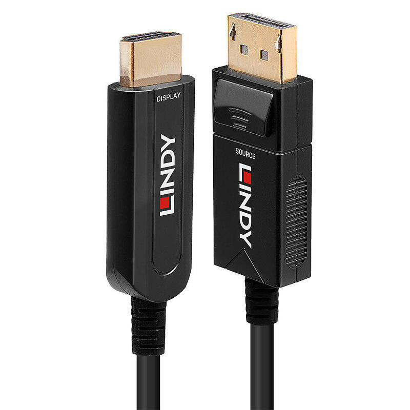 Lindy Cable 40 M Displayport 1.2 A Hdmi 18g Aoc Cable, 40m