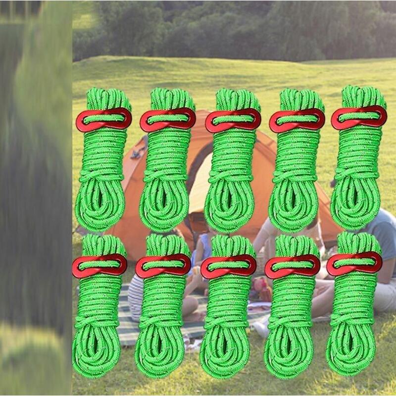 Linki Wspinaczkowa Naturehike Do Namiotu Odblaskowe 4 X 4m Nh15a001-G-Green
