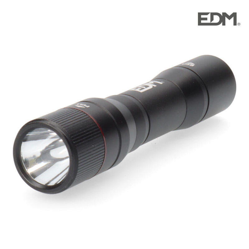Linterna De Led Recargable+Funcion Power Bank 20w 1800lm Incluye Cable De Carga. Edm