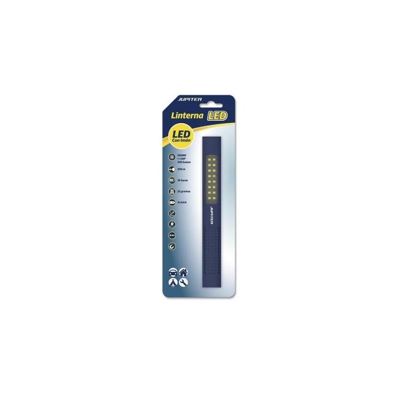 Linterna Jupiter De Trabajo De Barra Multiled 100lm Con Iman Resistencia Ip44 - Funciona Con 4 Pilas Aaa (No
