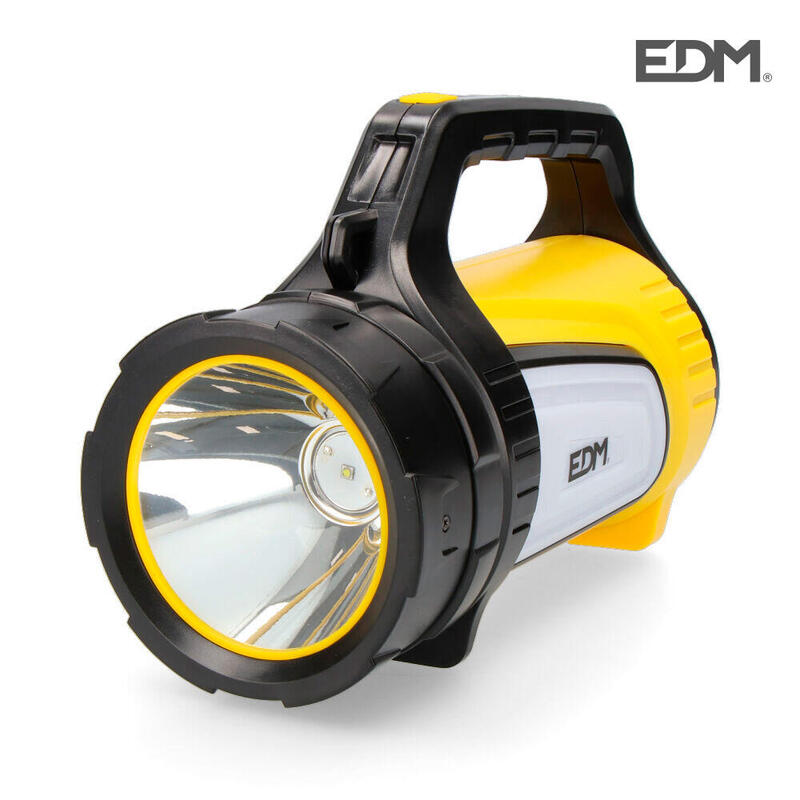 Linterna Multifuncion Largo Alcance. Portatil Luz Principal 10w + Lateral 3w Y Power Bank 350lm Edm