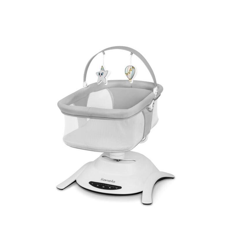 Lionelo Bella Set Gris C Oncrete Baby Cradle