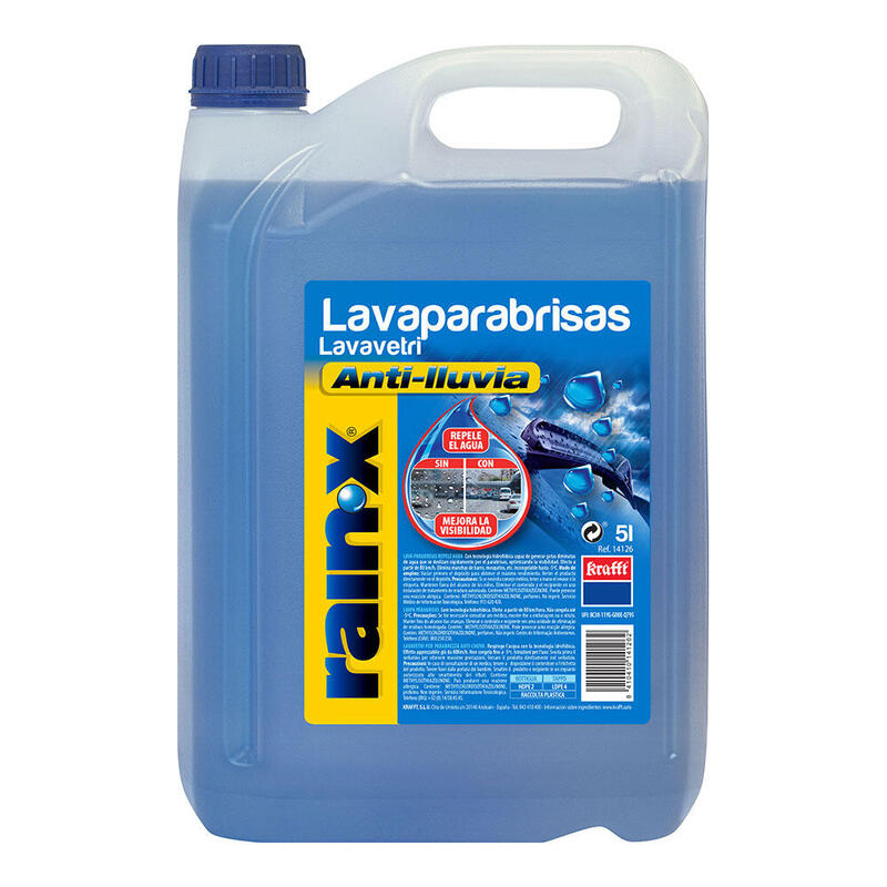 Liquido Lavaparabrisas Anti-Lluvia 5l. Rainx