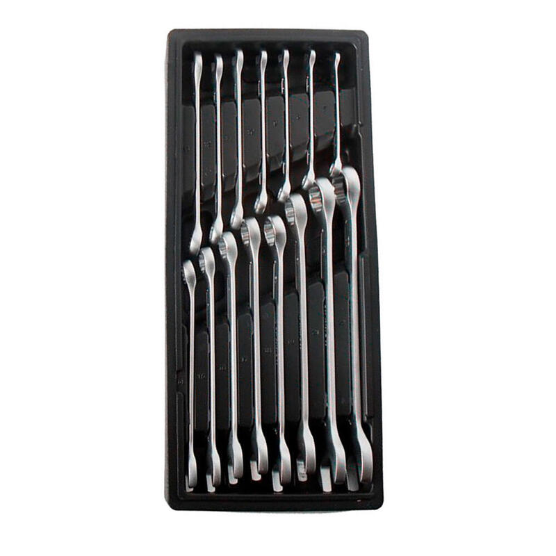 Llave Combinada, Fija Estrella, 7 - 22 Mm, Juego 15 Piezas